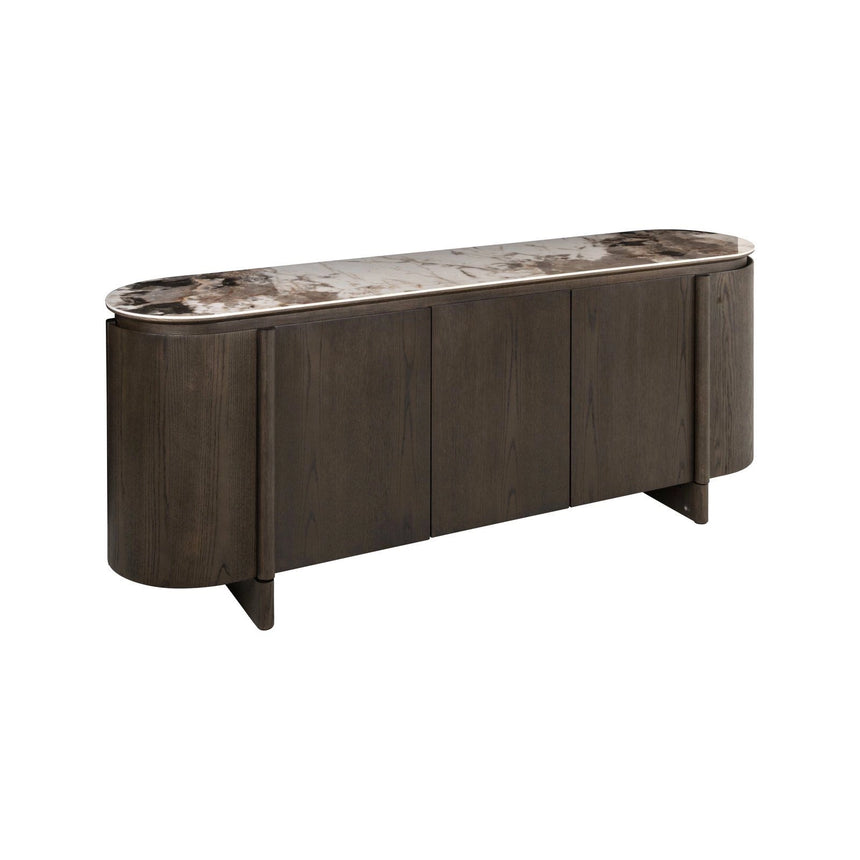 Sideboard Langford in braun mit Keramikplatte, 200x45 cm  von Richmond Interiors – Produktbild 1