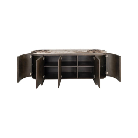 Sideboard Langford in braun mit Keramikplatte, 200x45 cm  von Richmond Interiors – Produktbild 4