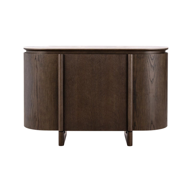 Sideboard Langford mit 3 Türen, Eichenfurnier und Keramik in braun, 120x45x77 cm von Richmond Interiors – Bild 2