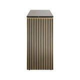 Sideboard Les Arcs aus Marmor mit Messingbeschlägen in brushed gold, 160x40x81 cm von Richmond Interiors – Produktbild 2