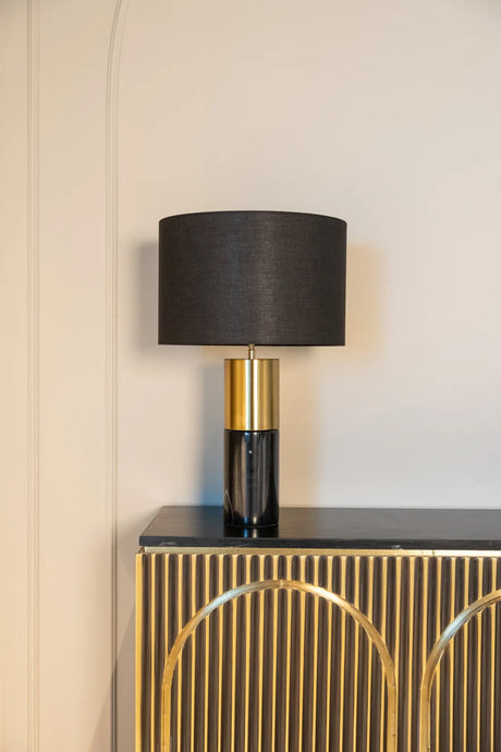 Sideboard Les Arcs aus Marmor mit Messingbeschlägen in brushed gold, 160x40x81 cm von Richmond Interiors – Produktbild 8