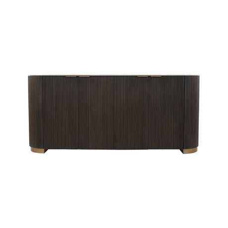 Sideboard Mayfield aus Mangoholz und Marmor in dunkelbraun, 180x42x80 cm von Richmond Interiors – Produktbild 2