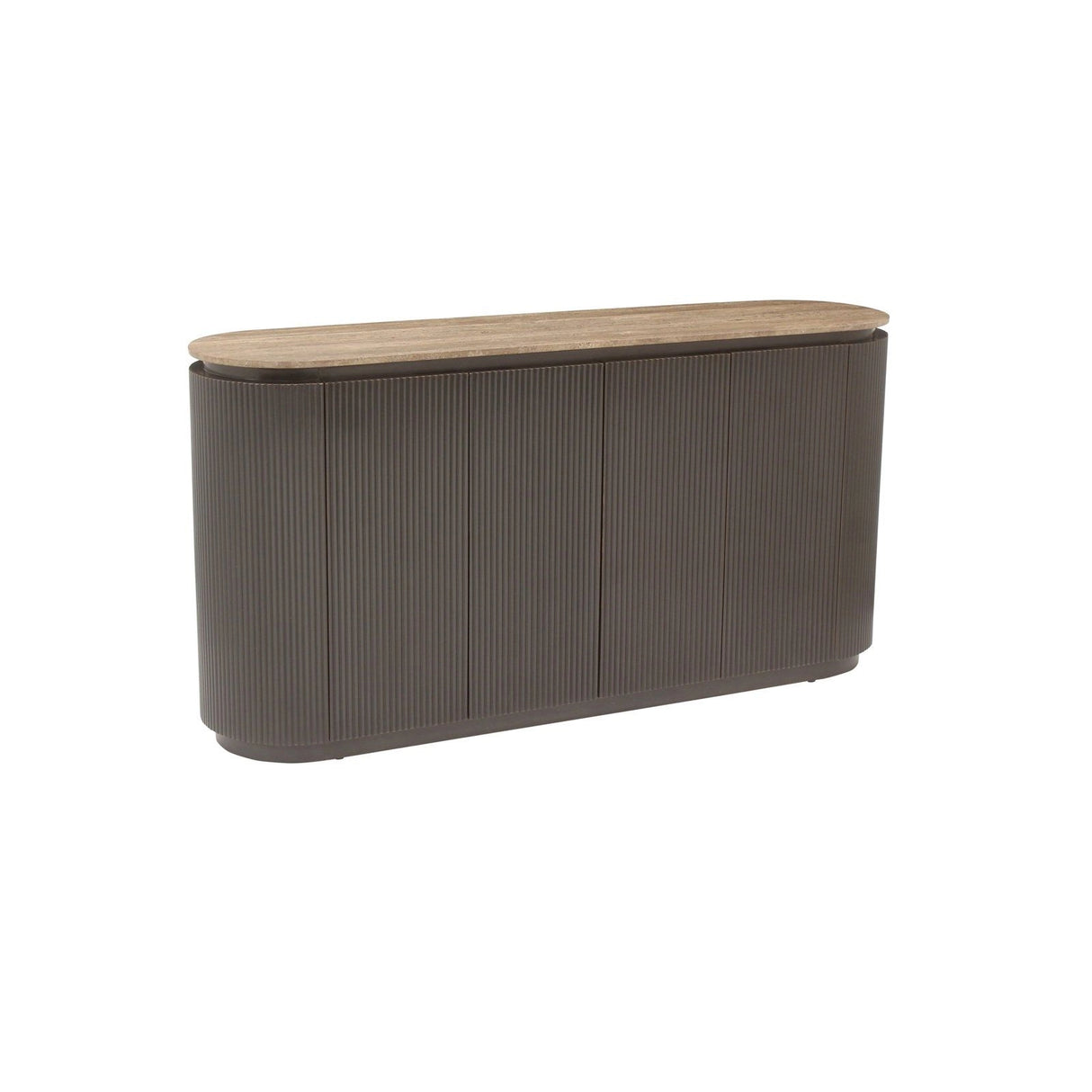 Sideboard Russo 4-Türer in dunkelbraun, 160x40x82 cm von Richmond Interiors – Produktbild 1