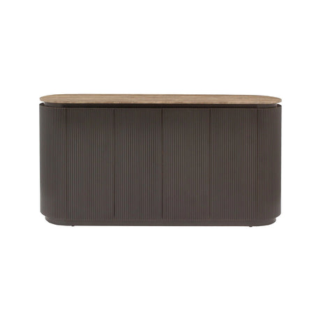 Sideboard Russo 4-Türer in dunkelbraun, 160x40x82 cm von Richmond Interiors – Produktbild 2