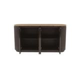Sideboard Russo 4-Türer in dunkelbraun, 160x40x82 cm von Richmond Interiors – Produktbild 4
