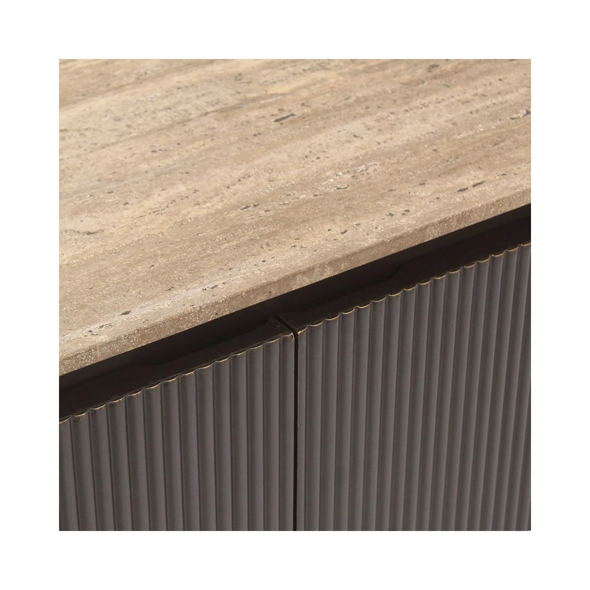 Sideboard Russo 4-Türer in dunkelbraun, 160x40x82 cm von Richmond Interiors – Produktbild 5