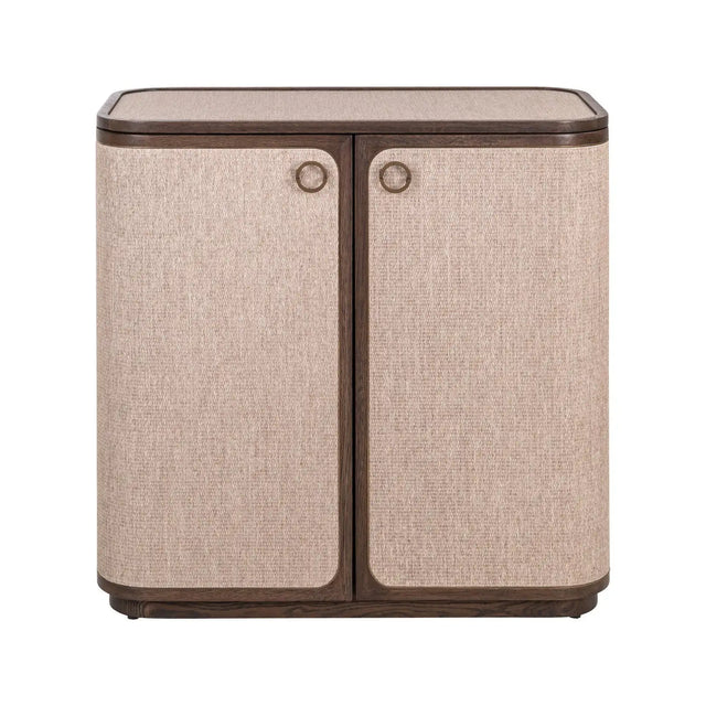 Sideboard Willox aus Eiche und Leinen in beige, 90x45x86 cm von Richmond Interiors – Produktbild 2