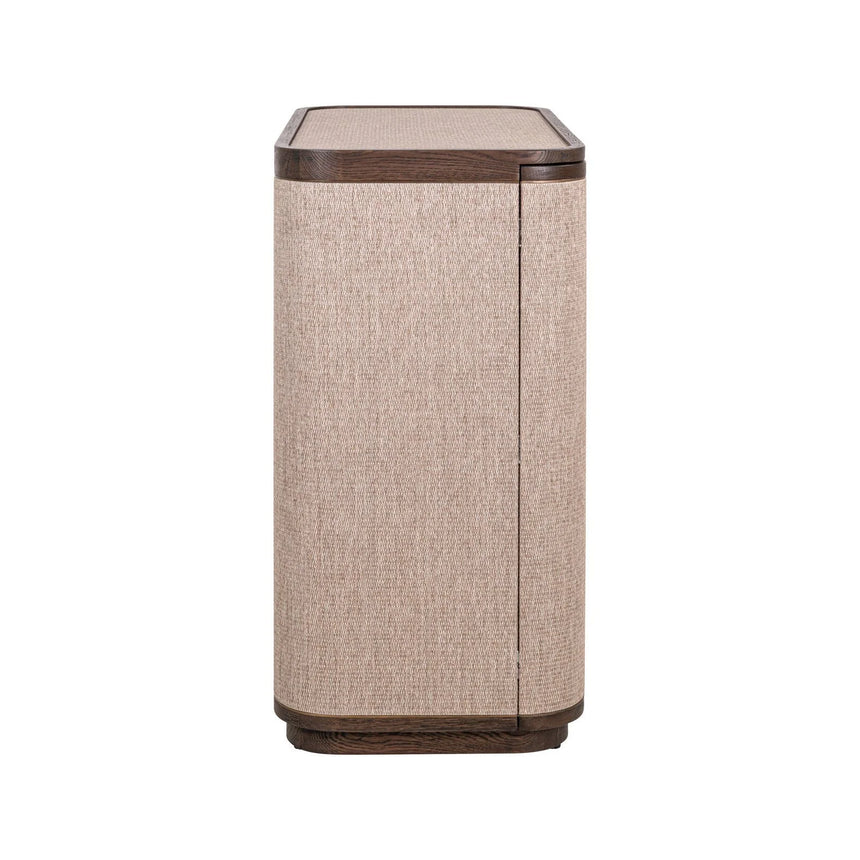 Sideboard Willox aus Eiche und Leinen in beige, 90x45x86 cm von Richmond Interiors – Produktbild 3