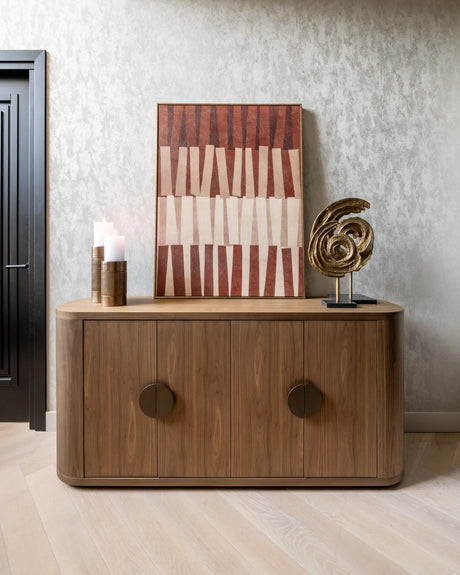 Sideboard Windsor in walnuss mit 4 Türen, 180x45x85 cm von Richmond Interiors – Bild 2