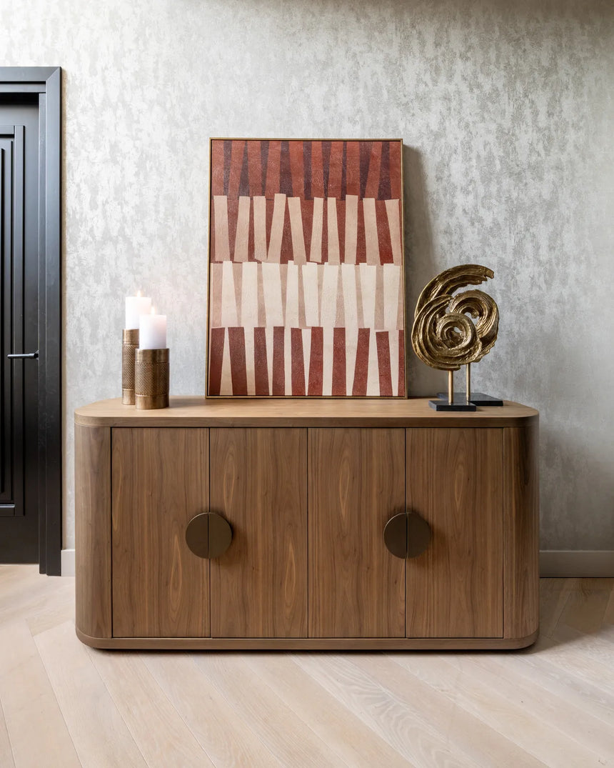 Sideboard Windsor in walnuss mit 4 Türen, 180x45x85 cm von Richmond Interiors – Bild 2