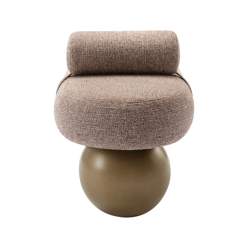 Sitzbank Alexander Jones (Geneva) mit flammhemmendem Bezug in brown tweed, 148x44x43 cm von Richmond Interiors – Bild 5