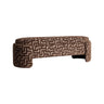 Sitzbank Cupid mit Stauraum in brown labyrinth, 150x46x46 cm von Richmond Interiors – Bild 1