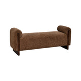Sitzbank Winslov mit flammhemmendem Bezug in brown blockweave, 152x47x59 cm von Richmond Interiors – Bild 1