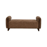 Sitzbank Winslov mit flammhemmendem Bezug in brown blockweave, 152x47x59 cm von Richmond Interiors – Bild 2