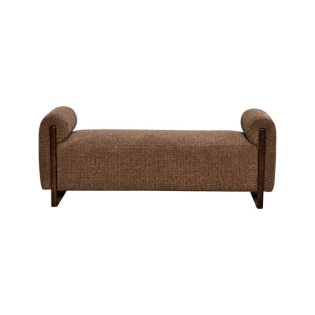 Sitzbank Winslov mit flammhemmendem Bezug in brown blockweave, 152x47x59 cm von Richmond Interiors – Bild 2