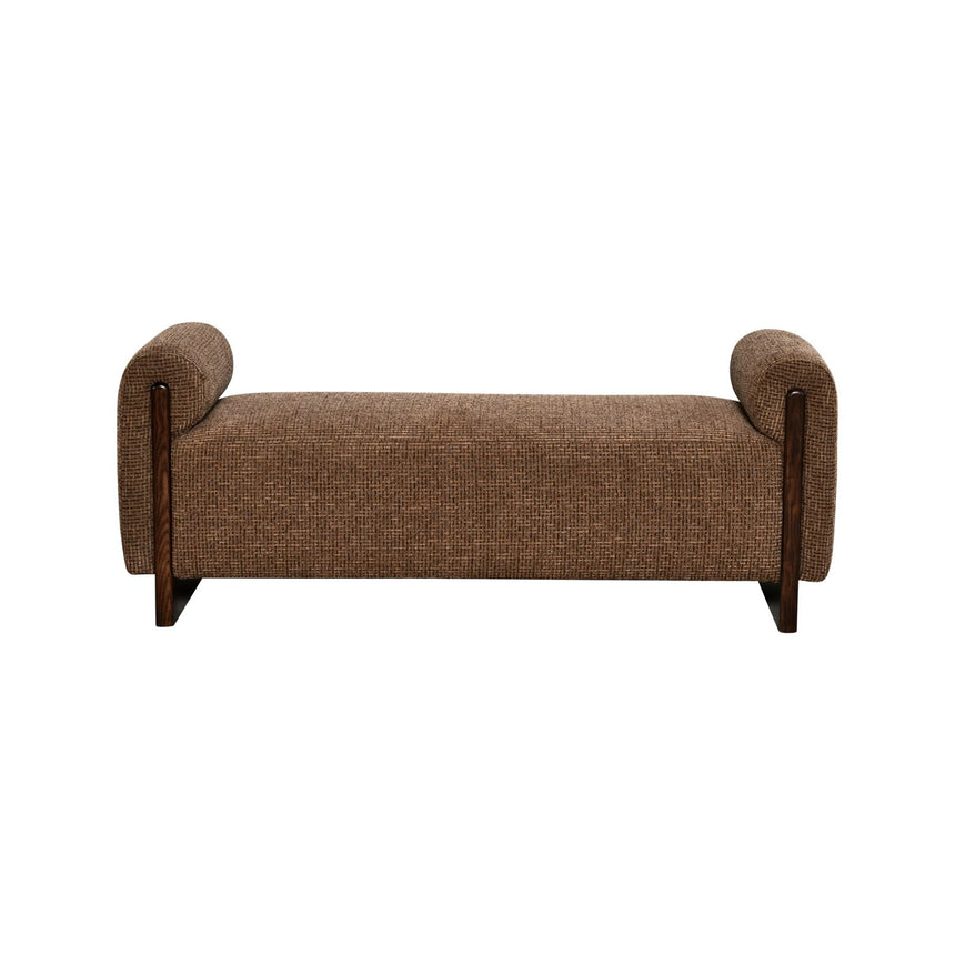 Sitzbank Winslov mit flammhemmendem Bezug in brown blockweave, 152x47x59 cm von Richmond Interiors – Bild 2
