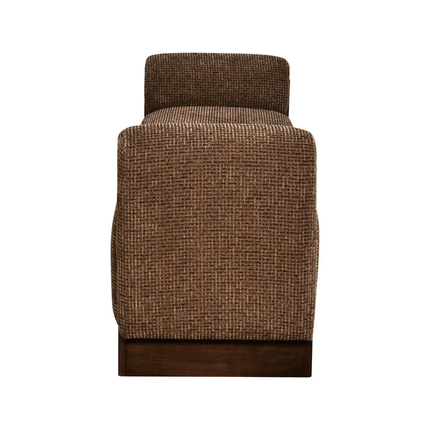 Sitzbank Winslov mit flammhemmendem Bezug in brown blockweave, 152x47x59 cm von Richmond Interiors – Bild 3