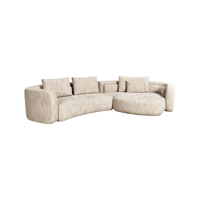 Sofa Angusto mit Lounge rechts in natural softweave, 389x200 cm von Richmond Interiors – Bild 1