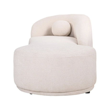 Sofa Emma aus Stoff in cream fancy, mit Chaise Longue, 220x91 cm von Richmond Interiors – Produktbild 3