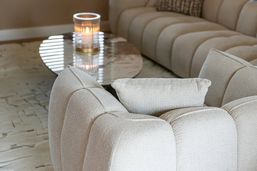 Sofa Jezebel aus Stoff in cream fancy, 280x101 cm von Richmond Interiors – Produktbild 4