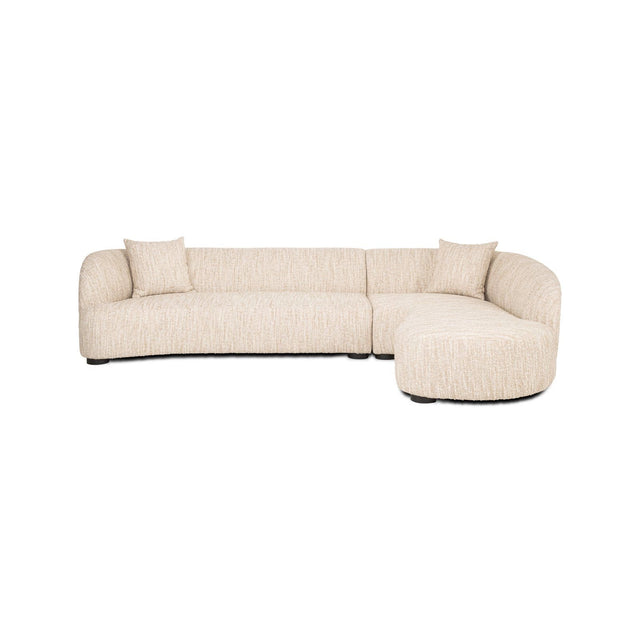 Sofa Pandora mit Chaise Longue rechts, in beige angora, 320x170 cm von Richmond Interiors – Produktbild 2