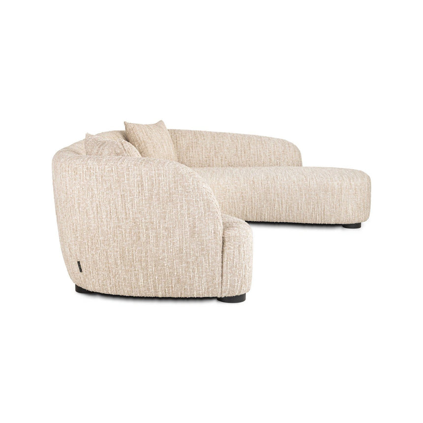 Sofa Pandora mit Chaise Longue rechts, in beige angora, 320x170 cm von Richmond Interiors – Produktbild 4