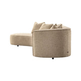 Sofa Romero mit Ottomane links und flammhemmendem Bezug in sand tweed, 303x178 cm von Richmond Interiors – Bild 3