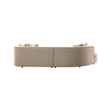 Sofa Romero mit Ottomane links und flammhemmendem Bezug in sand tweed, 303x178 cm von Richmond Interiors – Bild 4