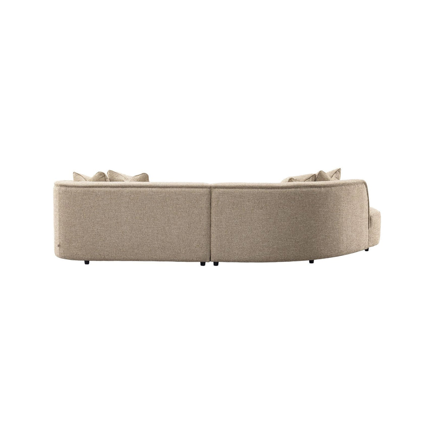 Sofa Romero mit Ottomane links und flammhemmendem Bezug in sand tweed, 303x178 cm von Richmond Interiors – Bild 4