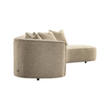 Sofa Romero mit Ottomane rechts und flammhemmendem Bezug in sand tweed, 303x178 cm von Richmond Interiors – Bild 3