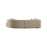 Sofa Romero mit Ottomane rechts und flammhemmendem Bezug in sand tweed, 303x178 cm von Richmond Interiors – Bild 4