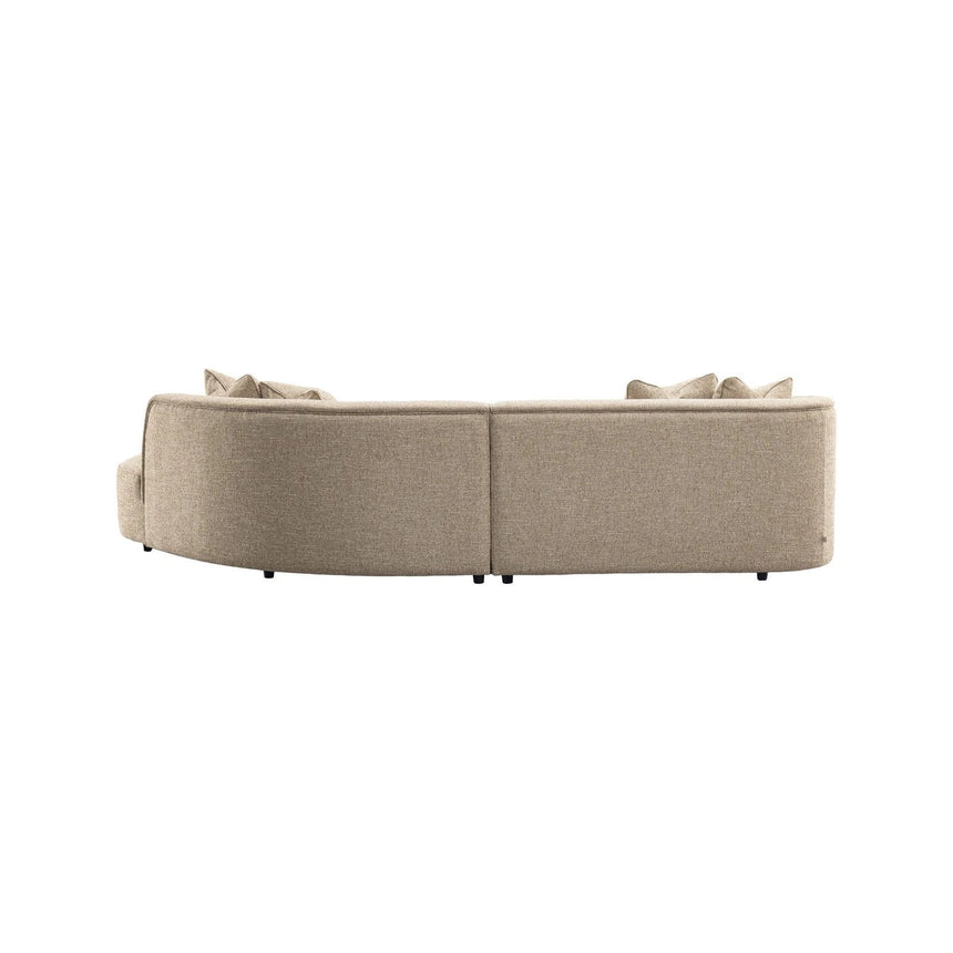 Sofa Romero mit Ottomane rechts und flammhemmendem Bezug in sand tweed, 303x178 cm von Richmond Interiors – Bild 4