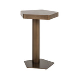 Sofabeistelltisch Hexa in brushed gold, 45x44x60 cm von Richmond Interiors – Bild 1