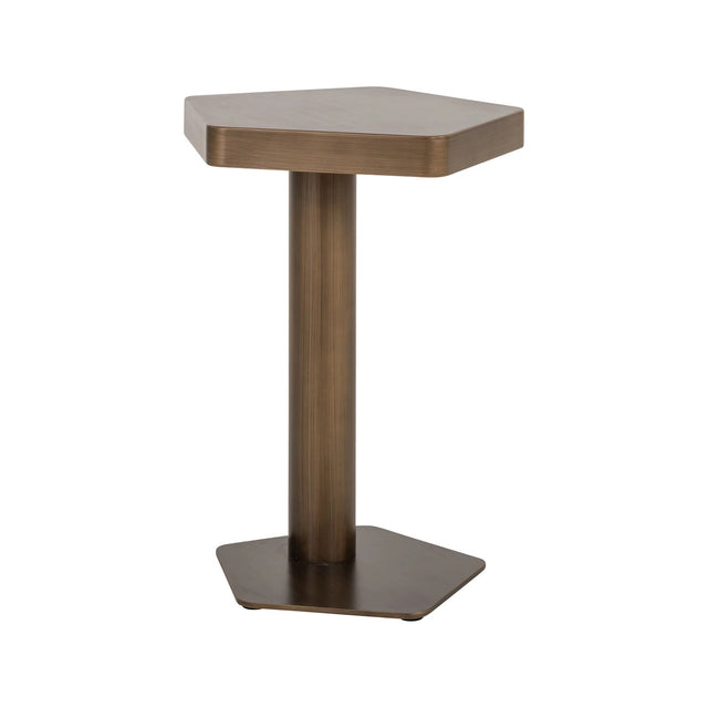 Sofabeistelltisch Hexa in brushed gold, 45x44x60 cm von Richmond Interiors – Bild 1