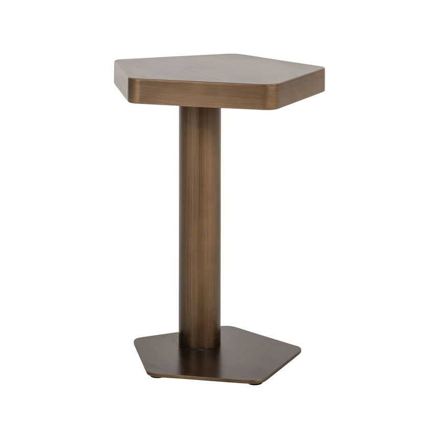 Sofabeistelltisch Hexa in brushed gold, 45x44x60 cm von Richmond Interiors – Bild 1