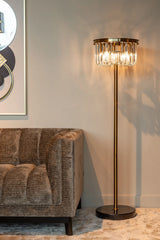 Stehlampe Dagmar in kupfer aus Glas und Marmor, 40x40x150 cm von Richmond Interiors – Produktbild 6