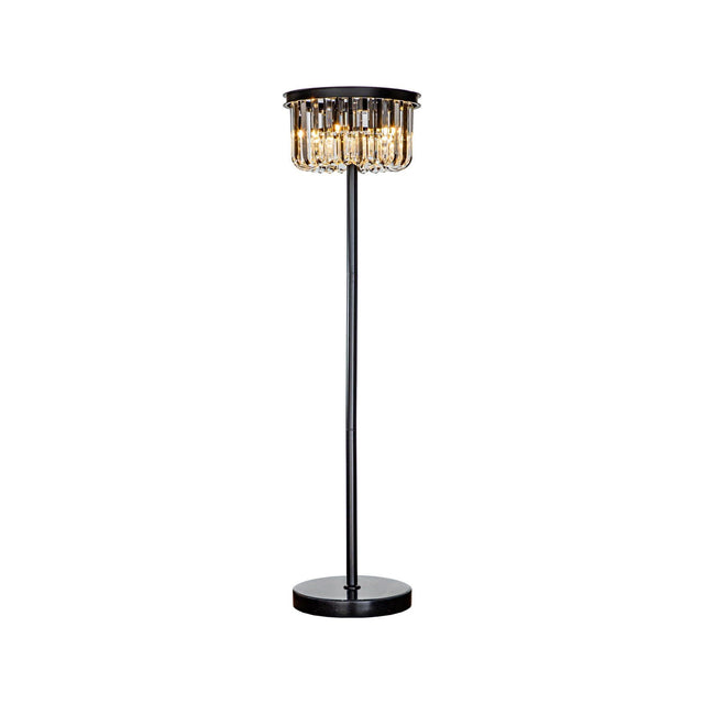 Stehlampe Dagmar in schwarz aus Marmor und Glas, 40x40x150 cm von Richmond Interiors – Produktbild 1