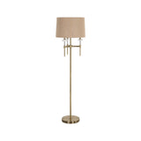 Stehlampe Josie in brushed gold aus Eisen und Kristall, 46x46x161 cm von Richmond Interiors – Produktbild 1