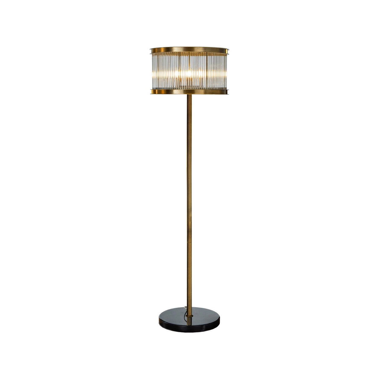 Stehlampe Nadine in kupfer aus Marmor und Eisen, 50x50x180 cm von Richmond Interiors – Produktbild 1