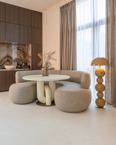 Stehleuchte Hasden aus Eisen in mocha mousse, 45x45x135 cm von Richmond Interiors – Bild 4
