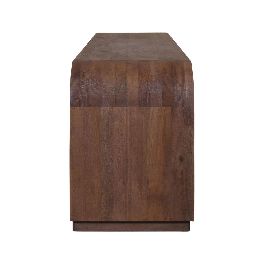 TV-Lowboard Baldwin aus Mangoholz in spicebrown, 180x40x55 cm von Richmond Interiors – Bild 4