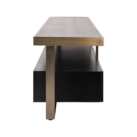 TV-Schrank Alexander Jones aus Eichenfurnier in charcoa, 220x40x49 cm von Richmond Interiors – Produktbild 2