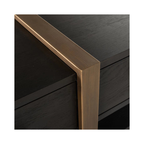 TV-Schrank Cambon aus Eichenfurnier in dark coffee, 240x45x55 cm von Richmond Interiors – Produktbild 7