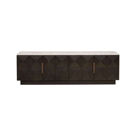 TV-Schrank Claremont in braun, 196x44 cm  von Richmond Interiors – Produktbild 3