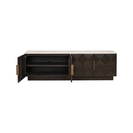 TV-Schrank Claremont in braun, 196x44 cm  von Richmond Interiors – Produktbild 4