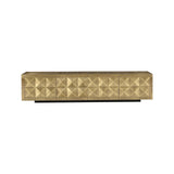 TV-Schrank Collada mit Messing-Verkleidung in brushed gold, 220x40x50 cm von Richmond Interiors – Produktbild 2