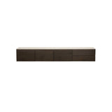 TV-Schrank Lachance aus Eichenfurnier in braun, 220x30x35 cm von Richmond Interiors – Produktbild 2