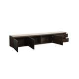 TV-Schrank Lachance aus Eichenfurnier in braun, 220x30x35 cm von Richmond Interiors – Produktbild 3