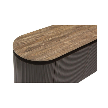 TV-Schrank Russo 4-Türer in braun, 200x40x50 cm von Richmond Interiors – Produktbild 4