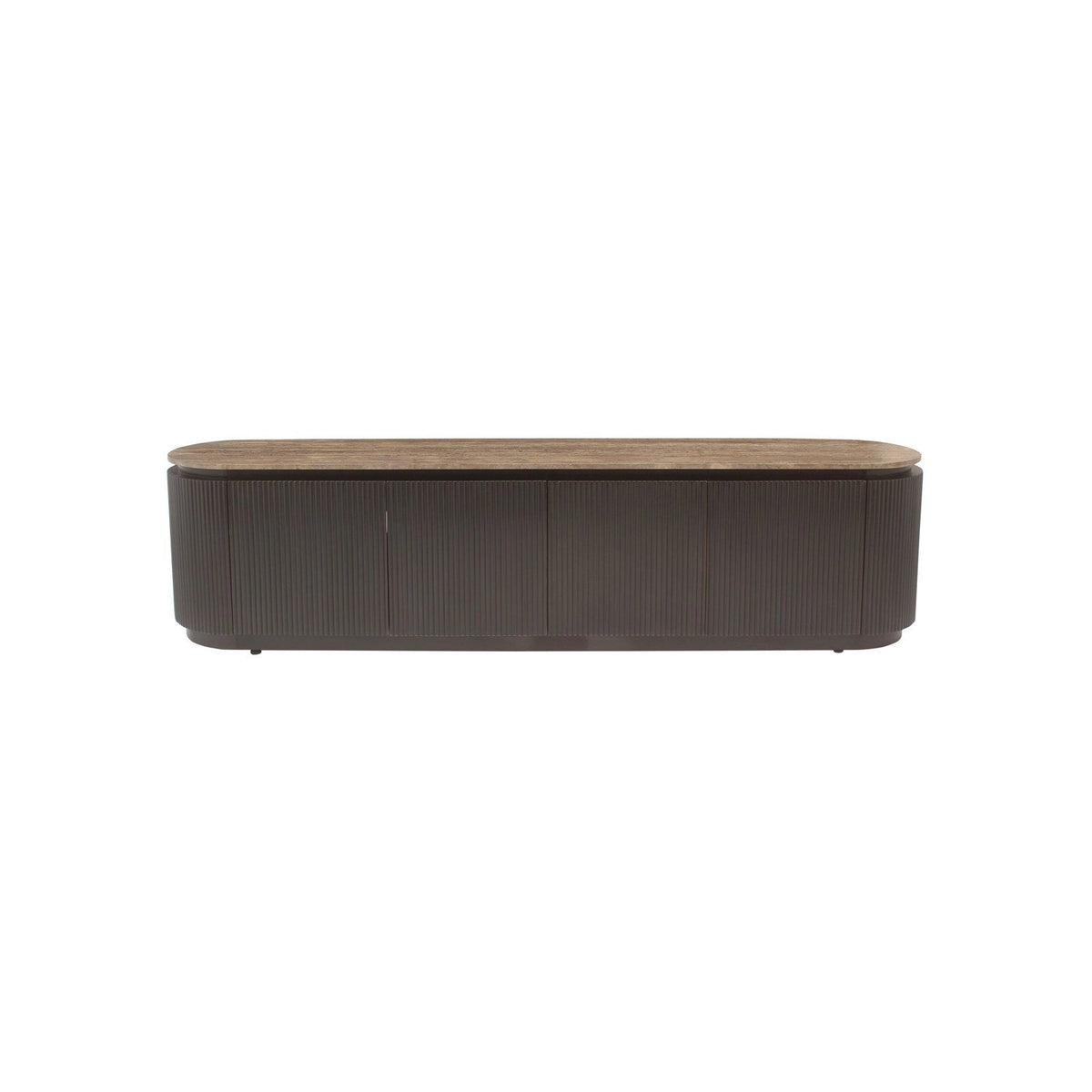 TV-Schrank Russo 4-Türer in braun, 200x40x50 cm | ZEN ZONE Furniture